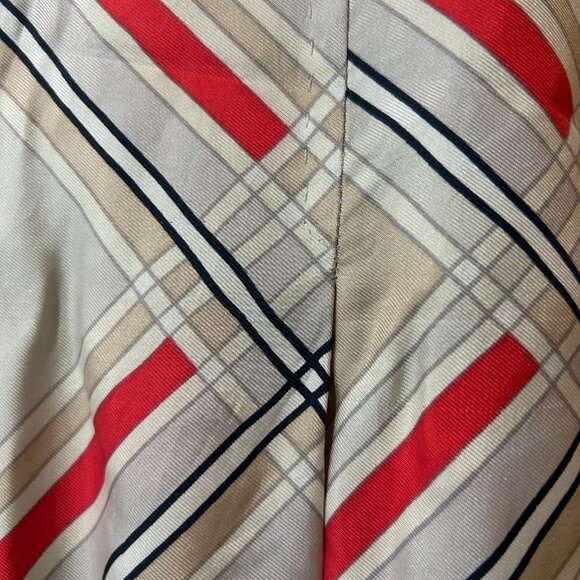 Iconic GAP Womens 100% Silk Plaid Pleated Skirt - Picture 2 of 4